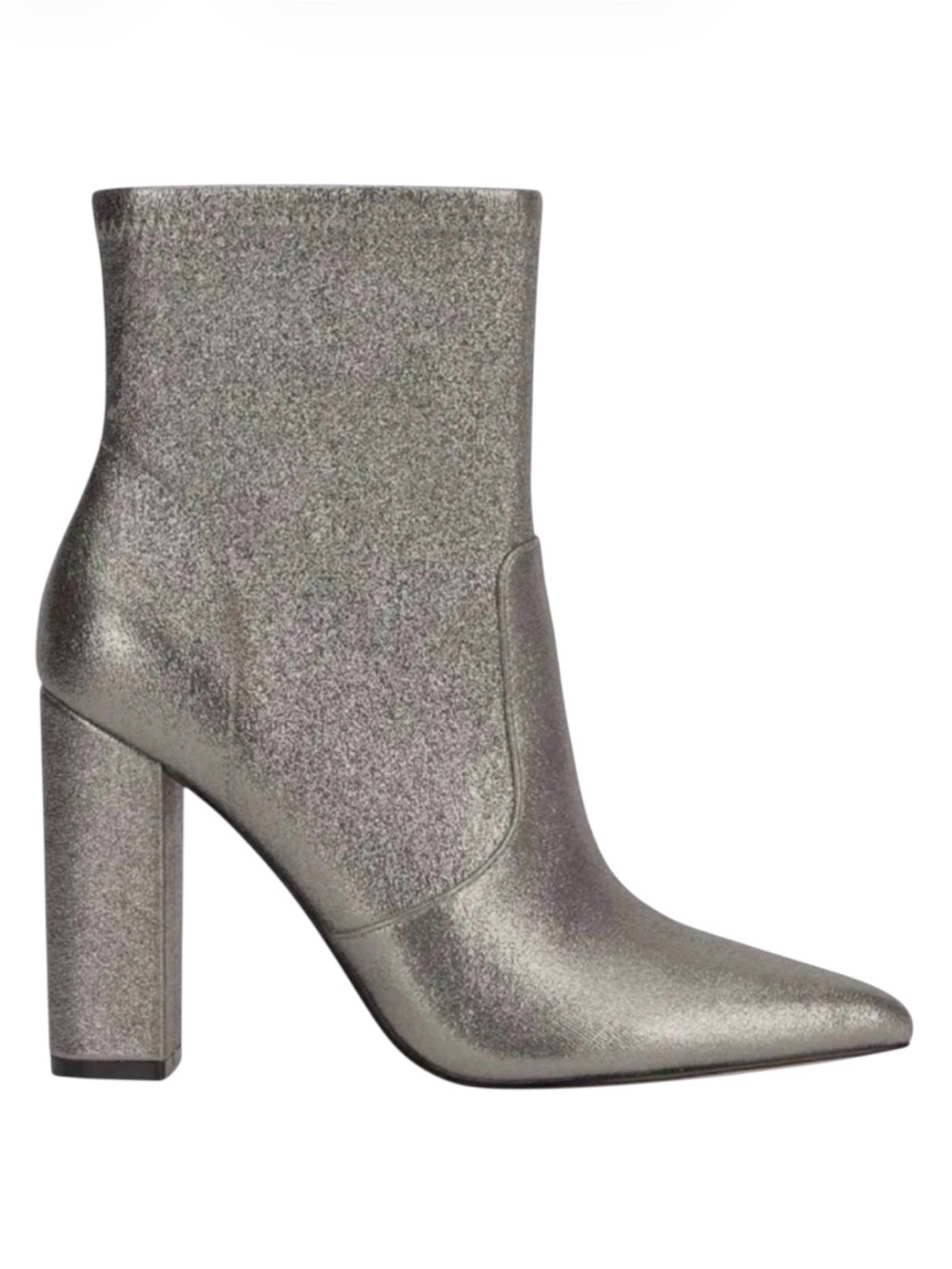 Jessica Simpson NARELLE2 Pewter Shimmer Block Heel Bootie